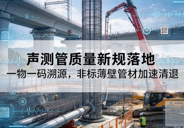 武侯声测管质量新规落地，一物一码溯源，非标薄壁管材加速清退